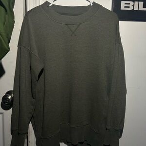 aerie olive green Sweater
